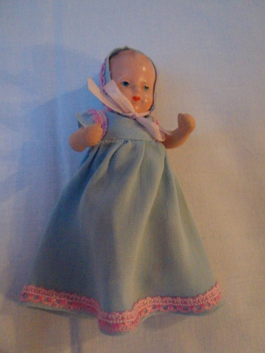 Kleine babypuppe 50er jahre - babypuppe,,