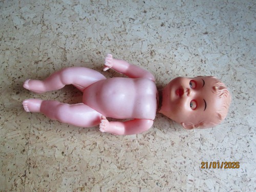 Blue box babypuppe vintage - blue,